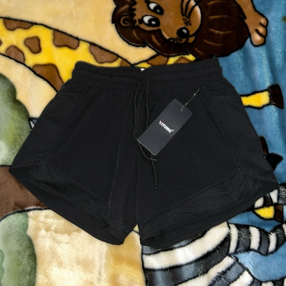 Women’s black sports shorts